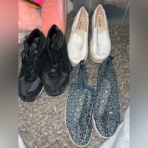 Shoe bundle vgt sketcher/guess/toms woman size 10-11